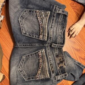 Miss Me Dark Blue Embellished Jeans